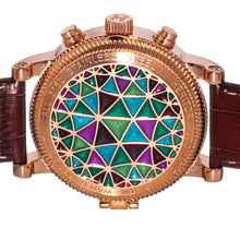 Load image into Gallery viewer, Heritor Automatic Legacy Leather-Band Watch w/Day/Date - Rose Gold/Brown - HERHR9704