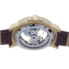 Load image into Gallery viewer, Heritor Automatic Xander Semi-Skeleton Leather-Band Watch - Gold/Brown - HERHS2403