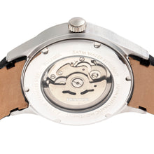 Load image into Gallery viewer, Heritor Automatic Antoine Semi-Skeleton Leather-Band Watch - Silver/Black - HERHR8506