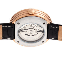Load image into Gallery viewer, Heritor Automatic Jasper Skeleton Leather-Band Watch - Rose Gold/Black - HERHR8707