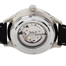 Load image into Gallery viewer, Heritor Automatic Harding Semi-Skeleton Leather-Band Watch - Silver/Black - HERHR9002
