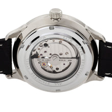 Load image into Gallery viewer, Heritor Automatic Harding Semi-Skeleton Leather-Band Watch - Silver/Black - HERHR9002