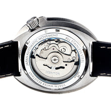 Load image into Gallery viewer, Heritor Automatic Pierce Leather-Band Watch w/Date - White/Red&Blue - HERHS1202