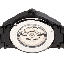 Load image into Gallery viewer, Heritor Automatic Antoine Semi-Skeleton Bracelet Watch - Black - HERHR8504
