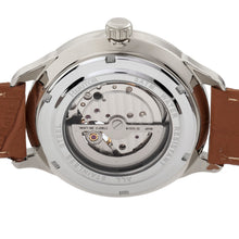 Load image into Gallery viewer, Heritor Automatic Harding Semi-Skeleton Leather-Band Watch - Silver/Green - HERHR9003