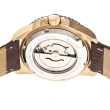Load image into Gallery viewer, Heritor Automatic Lucius Leather-Band Watch w/Date - Gold/Blue - HERHR7810
