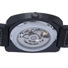 Load image into Gallery viewer, Heritor Automatic Gatling Skeletonized Leather-Band Watch - Black - HERHS2305