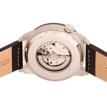 Load image into Gallery viewer, Heritor Automatic Wellington Leather-Band Watch - Black/White - HERHR8203