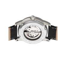 Load image into Gallery viewer, Heritor Automatic Davidson Semi-Skeleton Leather-Band Watch - Silver - HERHR8001