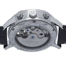 Load image into Gallery viewer, Heritor Automatic Wilhelm Semi-Skeleton Leather-Band Watch w/Day/Date - Black - HERHS2105