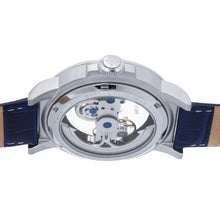 Load image into Gallery viewer, Heritor Automatic Xander Semi-Skeleton Leather-Band Watch - Silver/Blue - HERHS2402