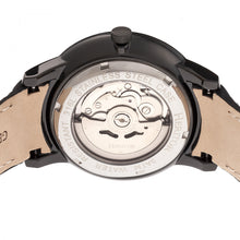 Load image into Gallery viewer, Heritor Automatic Landon Semi-Skeleton Leather-Band Watch - Black - HERHR7706