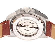 Load image into Gallery viewer, Heritor Automatic Lucius Leather-Band Watch w/Date - Silver/Brown - HERHR7808