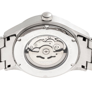 Heritor Automatic Antoine Semi-Skeleton Bracelet Watch - Silver/Black - HERHR8502