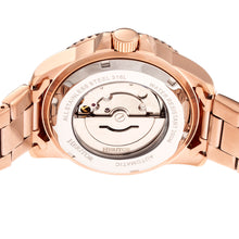 Load image into Gallery viewer, Heritor Automatic Lucius Bracelet Watch w/Date - Rose Gold/Black - HERHR7805