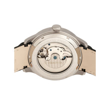 Load image into Gallery viewer, Heritor Automatic Gregory Semi-Skeleton Leather-Band Watch - Black - HERHR8102