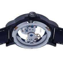 Load image into Gallery viewer, Heritor Automatic Xander Semi-Skeleton Leather-Band Watch - Black - HERHS2405