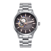 Load image into Gallery viewer, Heritor Automatic Oscar Semi-Skeleton Bracelet Watch - Pewter/Silver - HERHS1011

