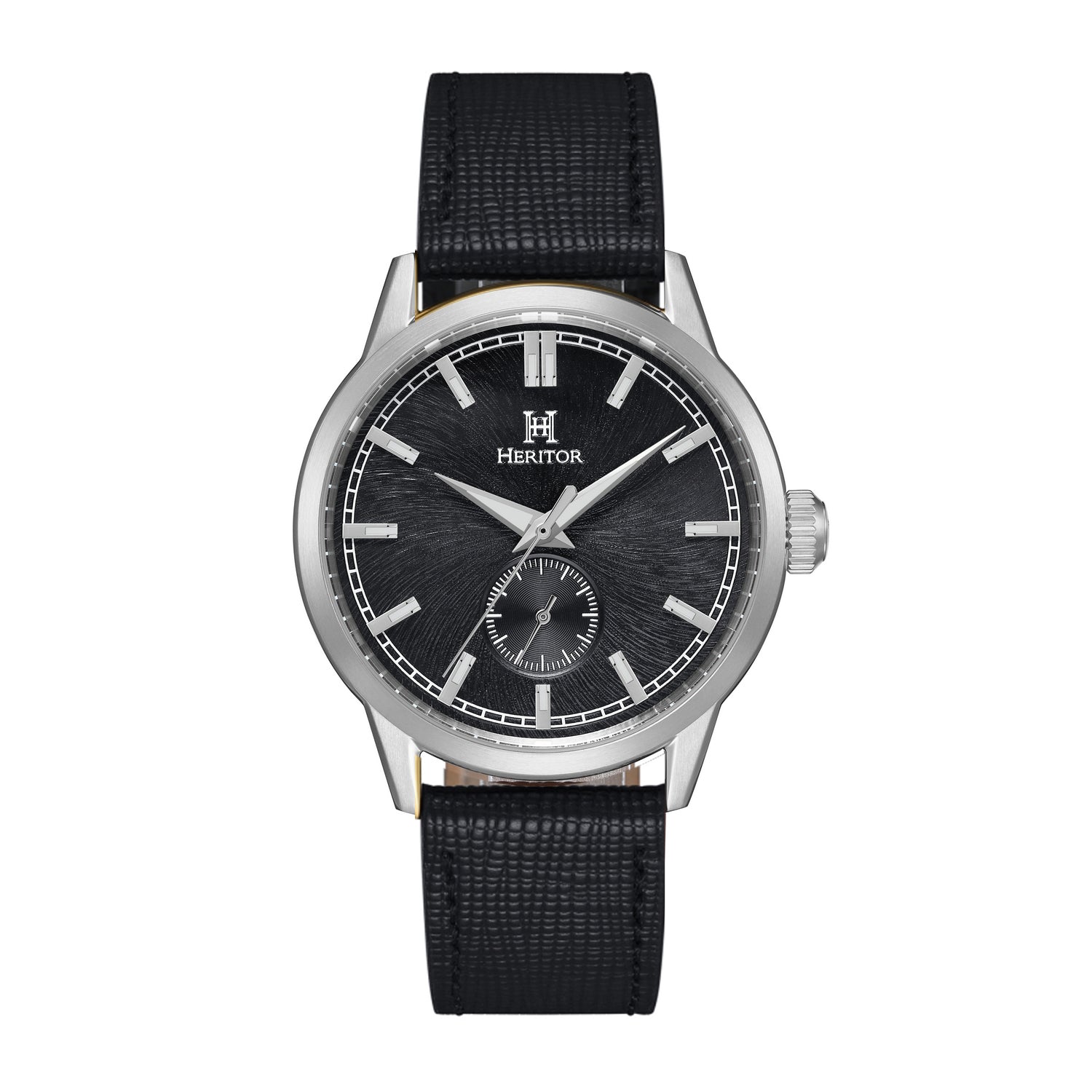 Heritor Automatic Argento Leather-Band Watch - Main Image