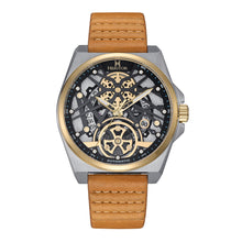 Load image into Gallery viewer, Heritor Automatic Romero Leather-Band Watch - Silver/Gold/Tan - HERHS3902
