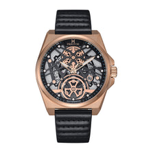 Load image into Gallery viewer, Heritor Automatic Romero Leather-Band Watch - Rose Gold/Black - HERHS3905
