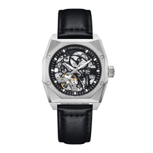 Load image into Gallery viewer, Heritor Automatic Elliott Leather-Band Watch - Silver/Black/Black - HERHS4002
