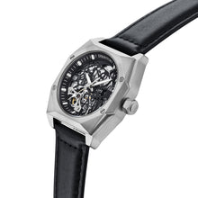 Load image into Gallery viewer, Heritor Automatic Elliott Leather-Band Watch - Silver/Black/Black - HERHS4002
