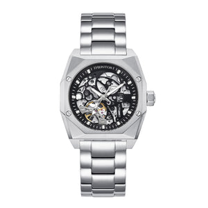 Heritor Automatic Elliott Stainless Steel-Band Watch - Silver/White/Silver - HERHS4005