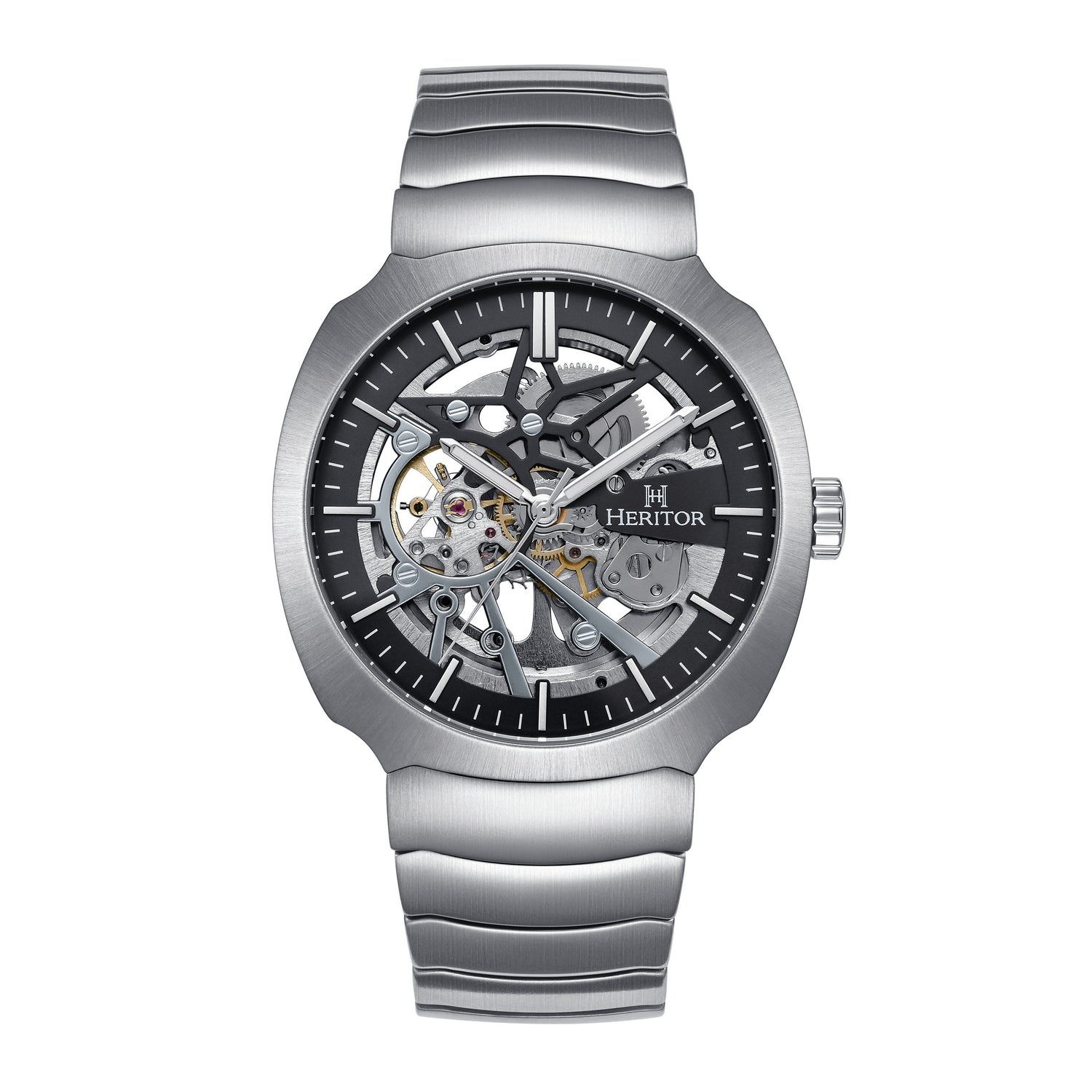Heritor Automatic Magnus Stainless Steel-Band Watch