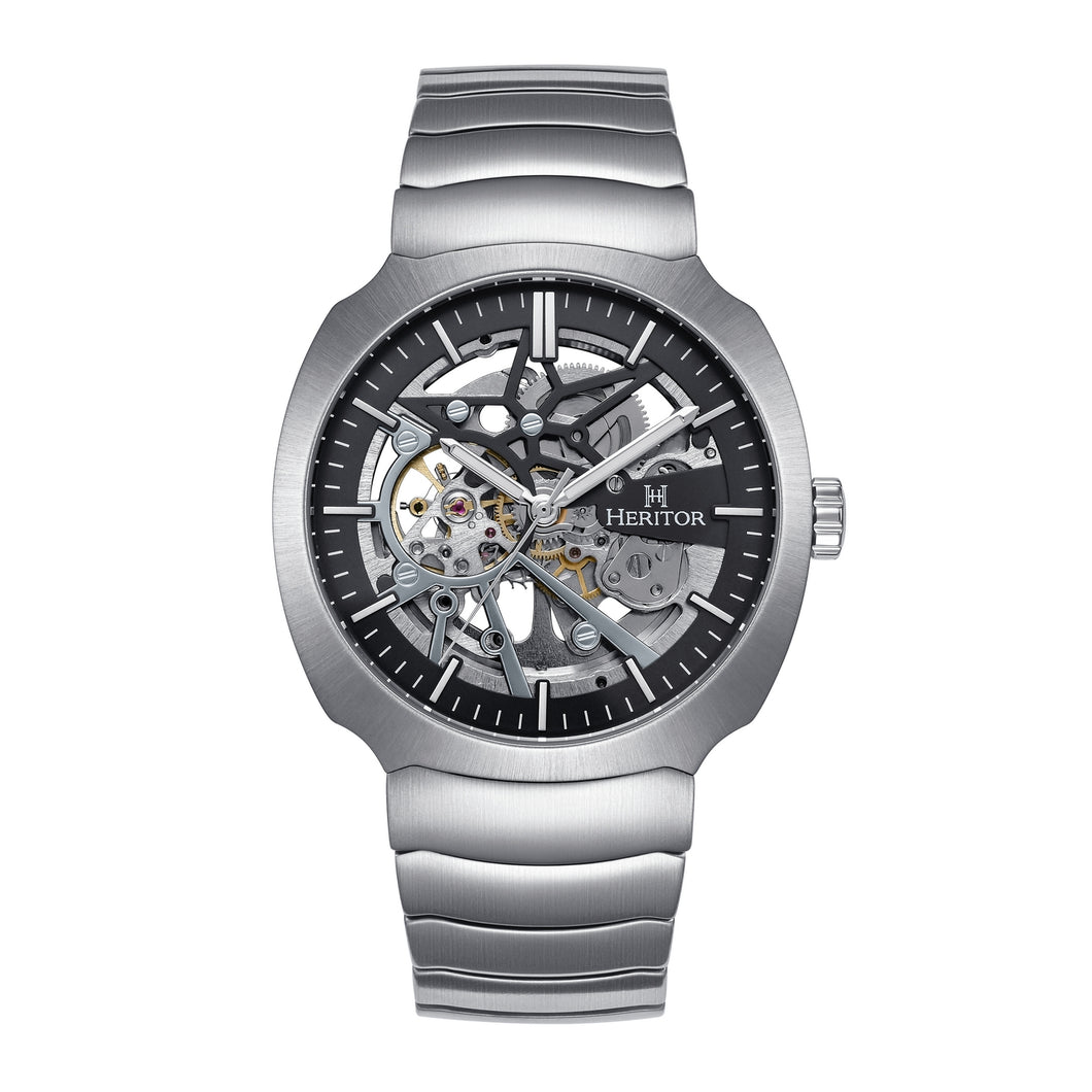 Heritor Automatic Magnus Stainless Steel-Band Watch - Silver