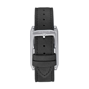 Heritor Automatic Esteban Leather Band Watch - Silver/Silver - HERHS4203