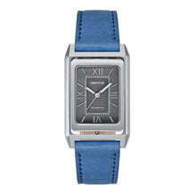 Load image into Gallery viewer, Heritor Automatic Esteban Leather Band Watch - Silver/Blue - HERHS4204
