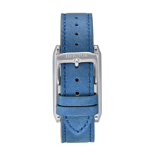 Load image into Gallery viewer, Heritor Automatic Esteban Leather Band Watch - Silver/Blue - HERHS4204
