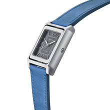 Load image into Gallery viewer, Heritor Automatic Esteban Leather Band Watch - Silver/Blue - HERHS4204
