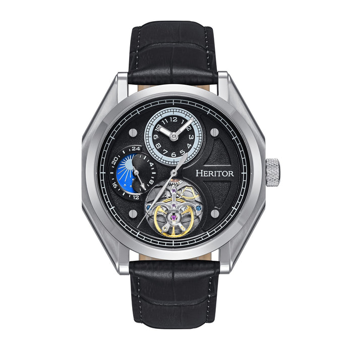 Heritor Automatic Antoni Leather-Band Watch - HERHS4301