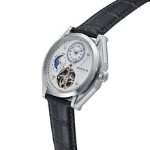 Load image into Gallery viewer, Heritor Automatic Antoni Leather-Band Watch - Silver/Black/White - HERHS4302
