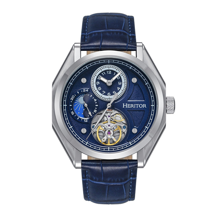 Heritor Automatic Antoni Leather-Band Watch - HERHS4303