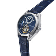 Load image into Gallery viewer, Heritor Automatic Antoni Leather-Band Watch - Silver/Blue - HERHS4303
