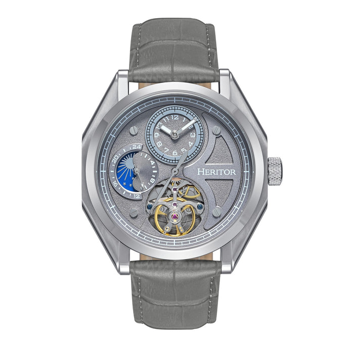 Heritor Automatic Antoni Leather-Band Watch - HERHS4304