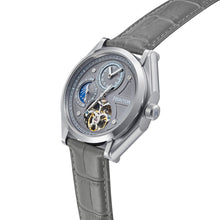 Load image into Gallery viewer, Heritor Automatic Antoni Leather-Band Watch - Silver/Grey - HERHS4304
