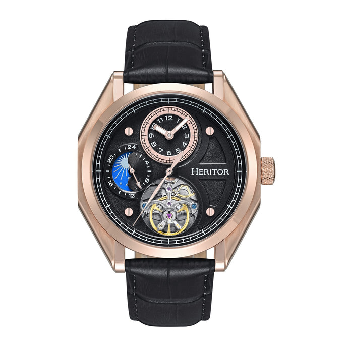 Heritor Automatic Antoni Leather-Band Watch - HERHS4306