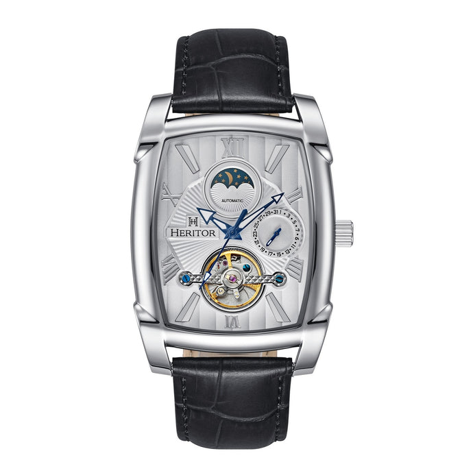 Heritor Automatic Valentin Leather-Band Watch w/Date - HERHS4402