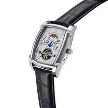 Load image into Gallery viewer, Heritor Automatic Valentin Leather-Band Watch w/Date - Silver/White - HERHS4402
