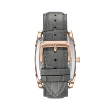 Load image into Gallery viewer, Heritor Automatic Valentin Leather-Band Watch w/Date - Rose Gold/Grey - HERHS4406
