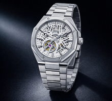 Load image into Gallery viewer, Heritor Automatic Titan Stainless Steel-Band Watch - Silver/White - HERHS4601
