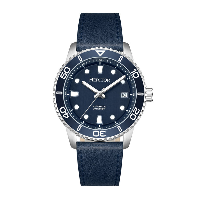 Heritor Automatic Marshall Leather-Band Watch - HERHS4703