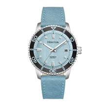Load image into Gallery viewer, Heritor Automatic Marshall Leather-Band Watch - Teal - HERHS4704
