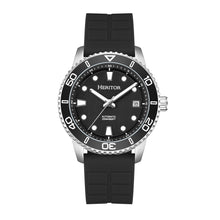 Load image into Gallery viewer, Heritor Automatic Marshall Stainless Rubber-Strap Watch - Black/Black - HERHS4706
