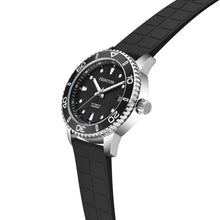 Load image into Gallery viewer, Heritor Automatic Marshall Stainless Rubber-Strap Watch - Black/Black - HERHS4706
