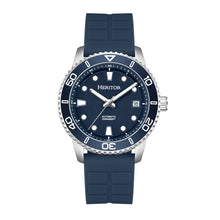 Load image into Gallery viewer, Heritor Automatic Marshall Stainless Rubber-Strap Watch - Blue - HERHS4707
